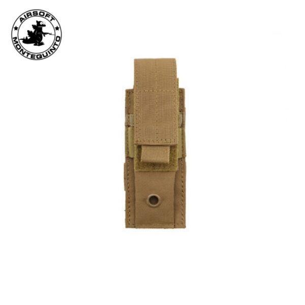 PORTACARGADOR PISTOLA SIMPLE TAN - ACM