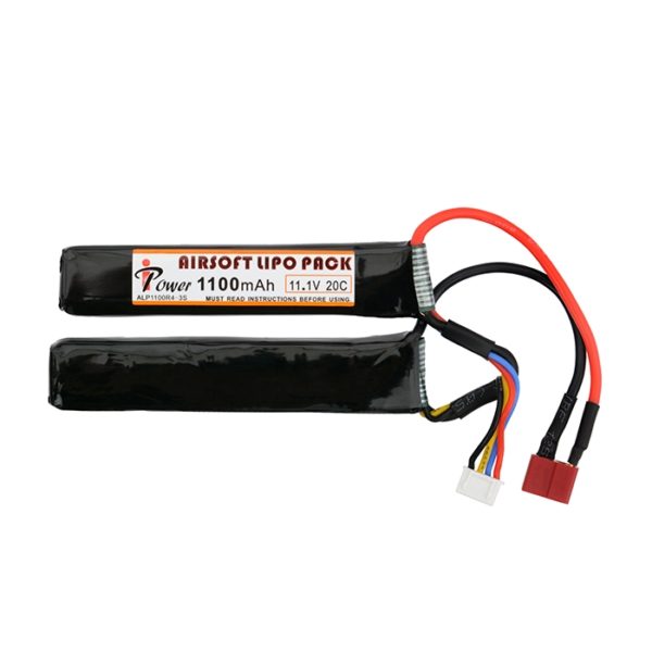 BATERÍA LIPO 11.1V 1100MAH 20C 2 CUERPOS T-DEAN (IPOWER)