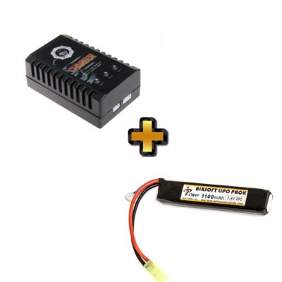 PACK BATERÍA LIPO 7.4V 1100MAH + CARGADOR - DUEL CODE