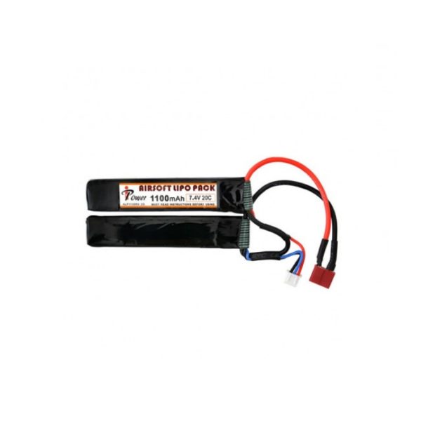 BATERÍA LIPO 7.4V 1100MAH 20C CRANE T-DEAN - IPOWER