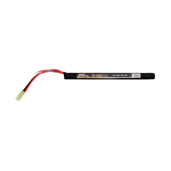 BATERÍA LIPO 7.4V 1200MAH 25C STICK - DRAGONPRO