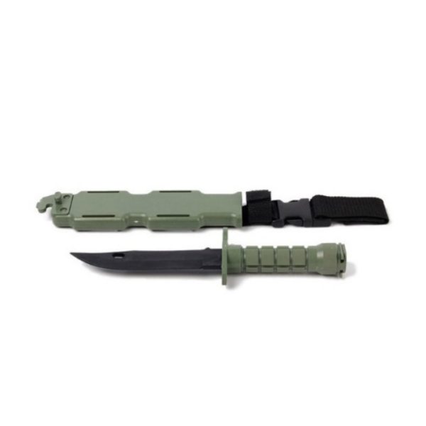 CUCHILLO BAYONETA DE GOMA PARA M4/M16 VERDE (ACM)