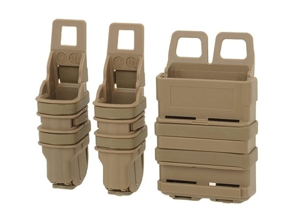 SET PORTACARGADOR RIGIDO M4 + 2 PISTOLA TAN (ACM)