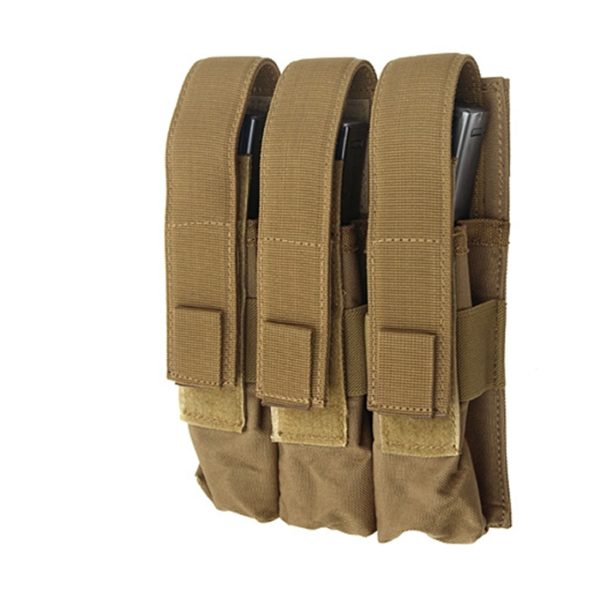 PORTA CARGADOR TRIPLE MP5 TAN ACM