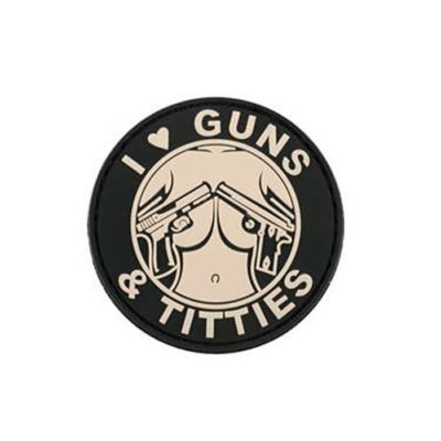 PARCHE PVC GUNS & TITTIES (ACM)