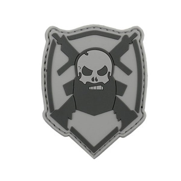 PARCHE PVC BEARDED SKULL (ACM)