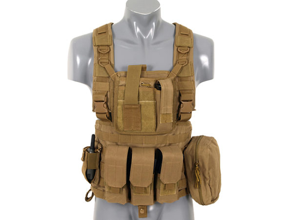 CHALECO SCOUT VEST TIPO CHEST RIG TAN