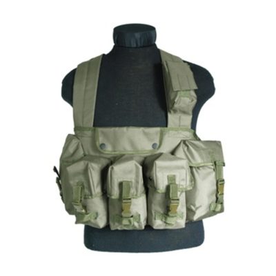 CHALECO CHEST RIG DELUXE VERDE (MILTEC)