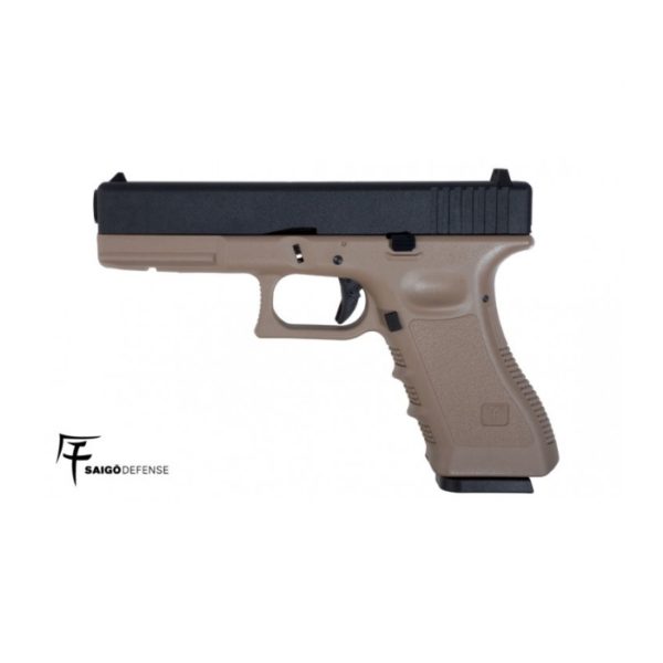 GLOCK 17 FULL METAL CO2 TAN - SAIGO DEFENSE