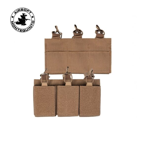 PORTACARGADOR M4 TRIPLE CANGURO TAN - MILTEC