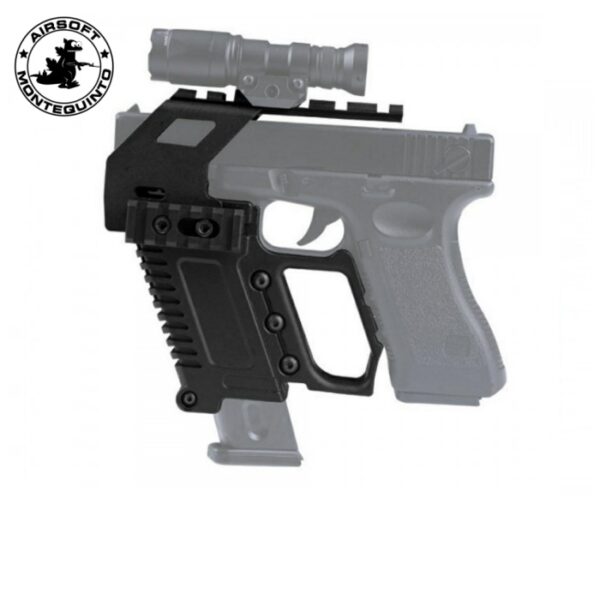 PISTOL CARBINE KIT CON RAIL PARA GLOCK NEGRO - ACM