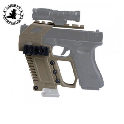 PISTOL CARBINE KIT CON RAIL PARA GLOCK TAN - ACM