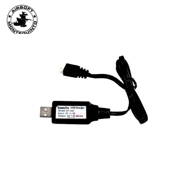 CARGADOR DE BATERÍAS 7,4V USB - DRANGONPRO