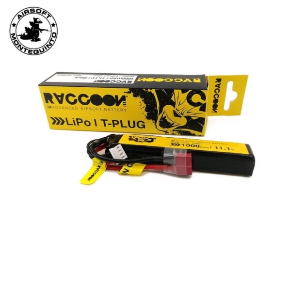 BATERÍA PRO 11.1V 1000 mAh 25/50C STICK T-DEAN - RACCOONBATERÍA PRO 11.1V 1000 mAh 25/50C STICK T-DEAN - RACCOON