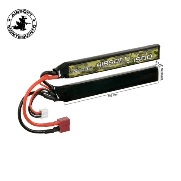 BATERÍA LIPO 7.4V 1500MAH 2 CUERPOS T-DEAN - GENS ACE