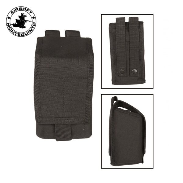 PORTACARGADOR DOBLE G36 SEMIRRIGIDO NEGRO - MILTEC