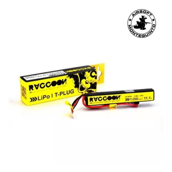 BATERÍA LIPO 11.1V 1250MAH 25C TUBO - RACCOON