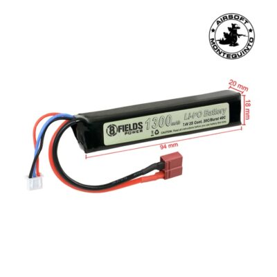 BATERÍA LIPO 7.4V 1300MAH 20C T-DEAN - IPOWER