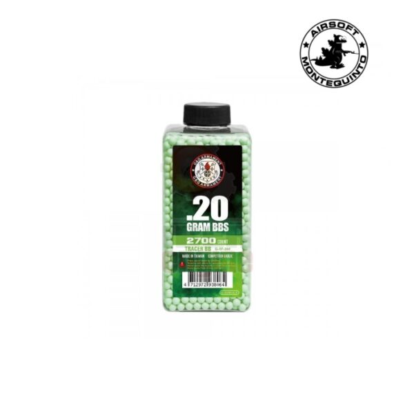 BOTE 2700BBS TRAZADORAS 0.20 VERDES - G&G