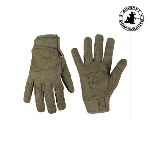 GUANTES ASALTO VERDE TALLA L - MILTEC