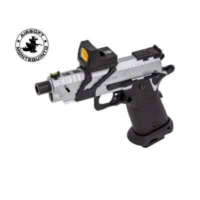 PISTOLA GAS VORKS HI CAPA 3.8 VENGEANCE NEGRO/GRIS CON RED DOT