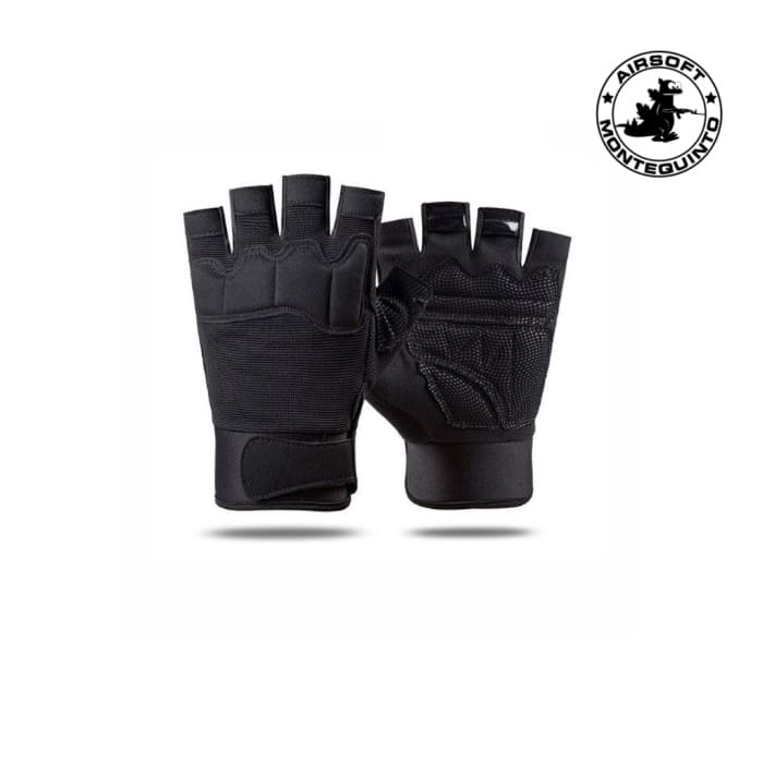 Guantes Tacticos Elastizados Antidesl Dedo Completo Negros