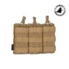 PORTACARGADOR TRIPLE ABIERTO G36/AK TAN CORDURA - ACM