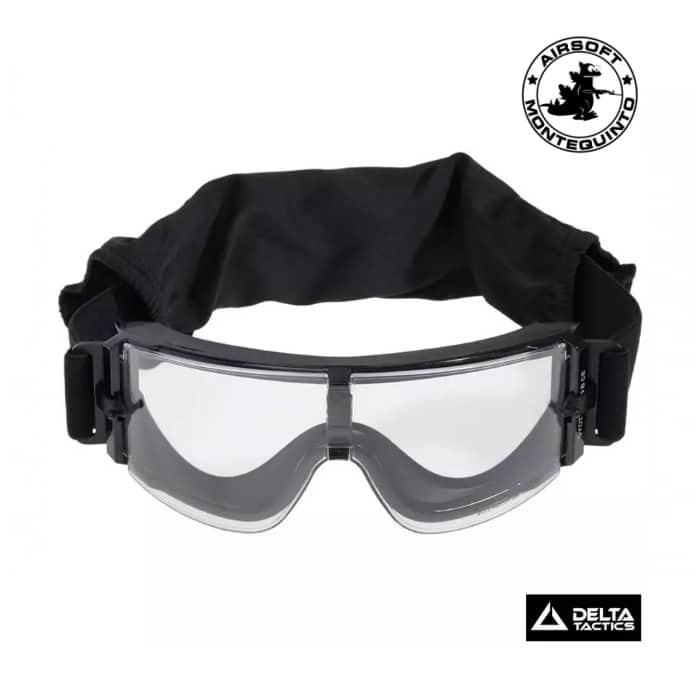 GAFAS X8000 NEGRA TRANSPARENTES - DELTA TACTICS